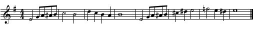 Melodic Dictation Example 4 - Solution