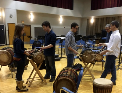 A church music colloquium on West African Drumming, led by Dylan Bassett, the Director of KU’s international award-winning West African Drum Ensemble