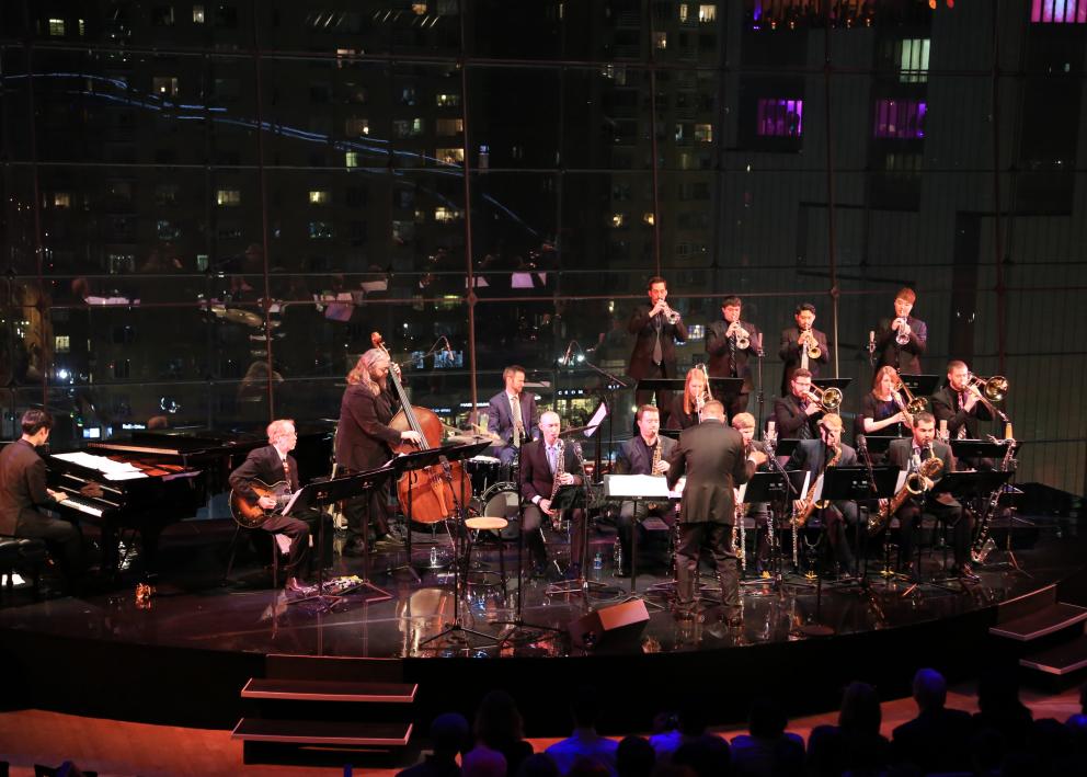 Jazz Ensemble performing at the Lincoln Center