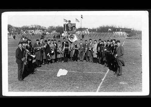 1925 Alumni Band in Memorial Stadium